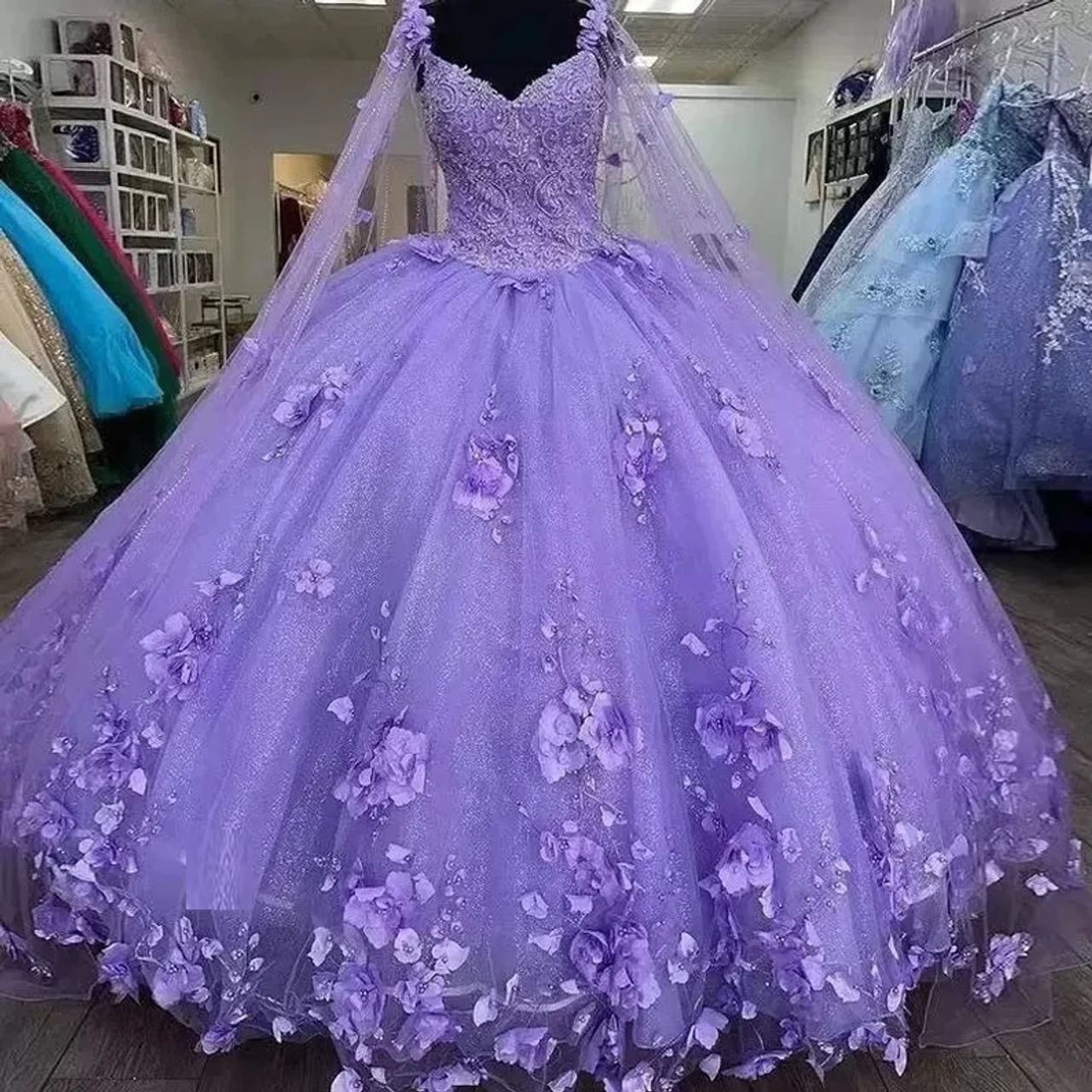 lilac quince dress